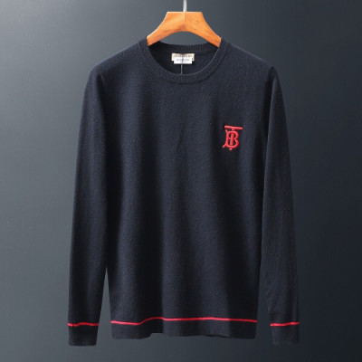 Burberry 2019 Mens Retro Logo Crew - neck Sweater - 버버리 2019 남성 레트로 로고 크루넥 스웨터  Bur01209x.Size(m - 3xl).블랙