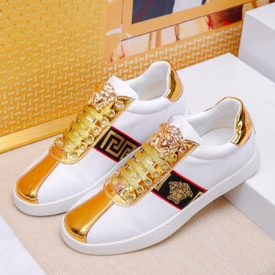 Versace 2019 Mens Leather Sneakers - 베르사체 2019 남성용 레더 스니커즈 VERS0093.Size (240 - 270).화이트