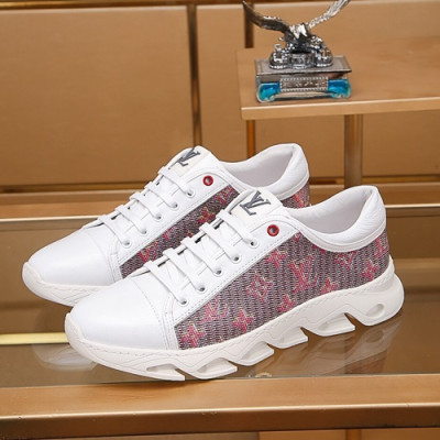 Louis Vuitton 2019 Mens Leather Sneakers - 루이비통 2019 남성용 레더 스니커즈 LOUS0342.Size(240 - 270).화이트