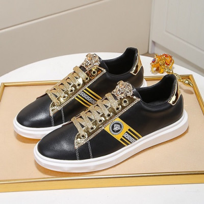 Versace 2019 Mens Leather Sneakers - 베르사체 2019 남성용 레더 스니커즈 VERS0101.Size (240 - 270).블랙