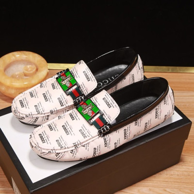 Gucci 2019 Mens Leather Loafer - 구찌 2019 남성용 레더 로퍼 GUCS0420,Size(240 - 275).화이트