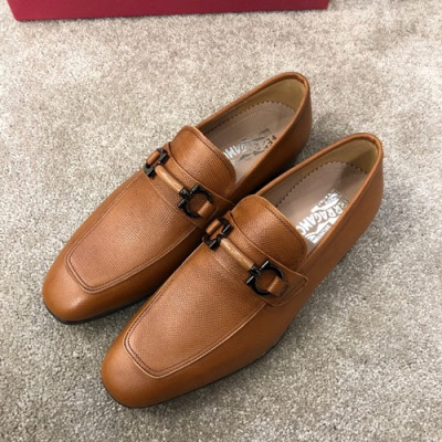 Ferragamo 2019 Mens Leather Loafer - 페라가모 2019 남성용 레더 로퍼 FGMS0108,Size(240 - 275),브라운