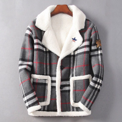 Burberry 2019 Mens Casual Flannel Jacket - 버버리 2019 남성 캐쥬얼 플란넬 자켓 Bur01234x.Size(m - 4xl).그레이