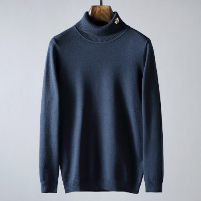 Dior 2019 Mens Retro Logo Turtle-neck Sweater - 디올 2019 남성 레트로 로고 터틀넥 스웨터 Dio0369x.Size(m - 3xl).블루