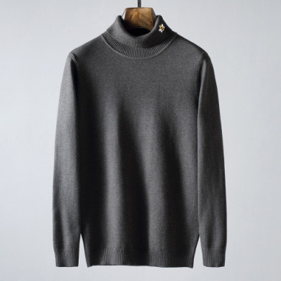 Dior 2019 Mens Retro Logo Turtle-neck Sweater - 디올 2019 남성 레트로 로고 터틀넥 스웨터 Dio0370x.Size(m - 3xl).다크그레이