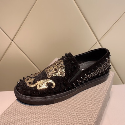 Versace 2019 Mens Slip On - 베르사체 2019 남성용 슬립온,VERS0115.Size (240 - 270).블랙