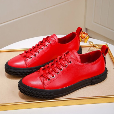 Giuseppe Zanoti 2019 Mens Leather Sneakers - 쥬세페자노티 2019 남성용 레더 스니커즈 GZS0035,Size(240 - 270).레드