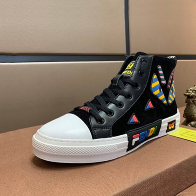 Fendi 2019 Mens Suede Sneakers - 펜디 2019 남성용 스웨이드 스니커즈 FENS0182,Size(240 - 270).블랙