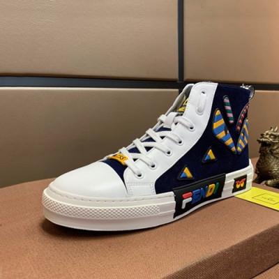 Fendi 2019 Mens Suede Sneakers - 펜디 2019 남성용 스웨이드 스니커즈 FENS0183,Size(240 - 270).블루