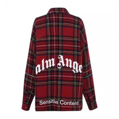 Palm Angels 2019 Mm/Wm Logo Classic Wool shirt - 팜 엔젤스 2019 남자 로고 클래식 울 셔츠 Pam0035x.Size(s - l).레드