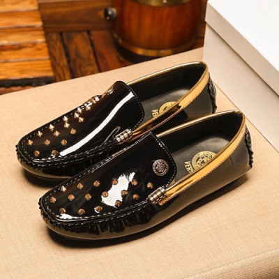 Versace  2019 Mens Leather Loafer - 베르사체 2019 남성용 레더 로퍼 VERS0132,Size(240 - 270).블랙