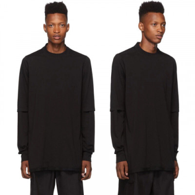 Rick Owens 2019 Mens Logo Cotton man-to-man - 릭오웬스 2019 남성 로고 코튼 맨투맨 Ric006x.Size(s - xl).블랙