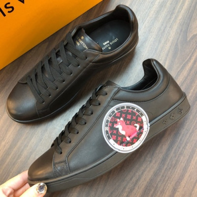 Louis Vuitton 2019 Mens Leather Sneakers - 루이비통 2019 남성용 레더 스니커즈 LOUS0378,Size(240 - 275).블랙