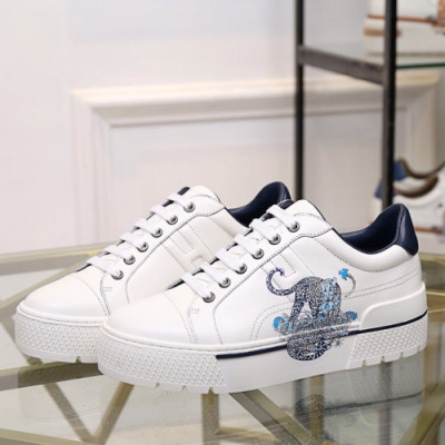 Hermes 2019 Ladies Leather Sneakers - 에르메스 2019 여성용 레더 스니커즈 HERS0244.Size(225 - 250).화이트