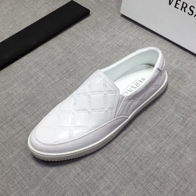 Versace  2019 Mens Leather Slip On - 베르사체 2019 남성용 레더 슬립온 VERS0149,Size(240 - 270).화이트