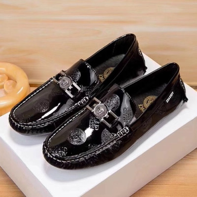 Versace  2019 Mens Leather Loafer - 베르사체 2019 남성용 레더 로퍼 VERS0153,Size(240 - 275).블랙