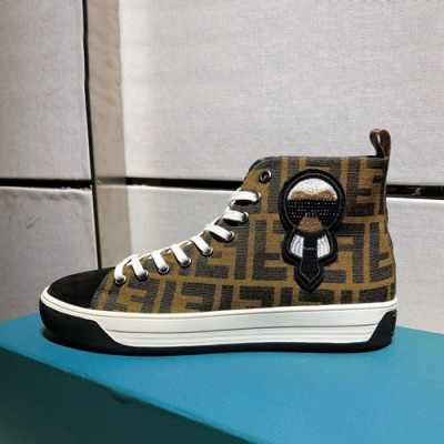 Fendi 2019 Mens Canvas Sneakers  - 펜디 2019 남성용 캔버스 스니커즈 FENS0204,Size(240 - 270).브라운