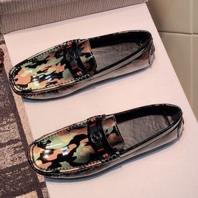 Gucci 2019 Mens Leather Loafer - 구찌 2019 남성용 레더 로퍼 GUCS0499,Size(240 - 270).브라운카키카모