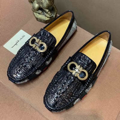 Ferragamo 2019 Mens Leather Loafer - 페라가모 2019 남성용 레더 로퍼 FGMS0110,Size(240 - 270).블랙