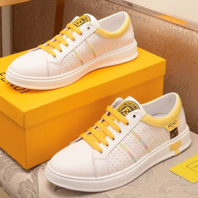 Fendi 2019 Mens Leather Sneakers  - 펜디 2019 남성용 레더 스니커즈 FENS0209,Size(240 - 270).화이트