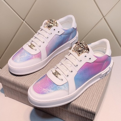 Versace 2019 Mens Leather Sneakers - 베르사체 2019 남성용 레더 스니커즈 VERS0178,Size (240 - 270).화이트