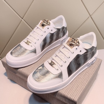 Versace 2019 Mens Leather Sneakers - 베르사체 2019 남성용 레더 스니커즈 VERS0179,Size (240 - 270).화이트