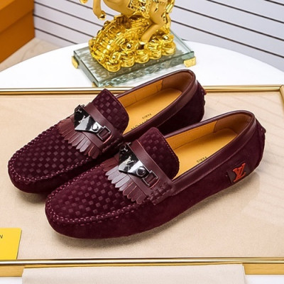 Louis vuitton 2019 Mens Leather Loafer  - 루이비통 2019 남성용 레더 로퍼 LOUS0401,Size(240 - 275).와인