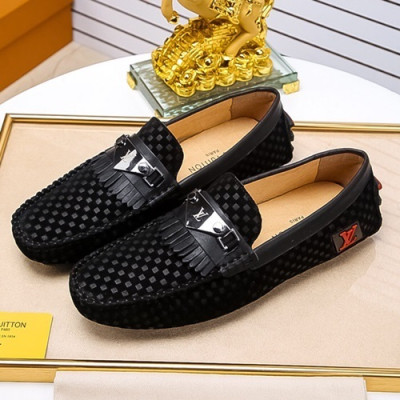 Louis vuitton 2019 Mens Leather Loafer  - 루이비통 2019 남성용 레더 로퍼 LOUS0402,Size(240 - 275).블랙