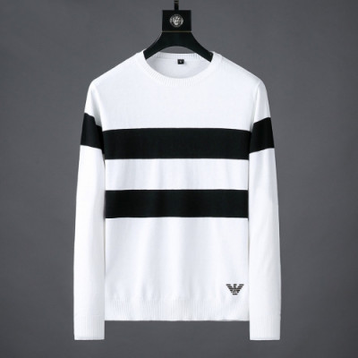 Armani 2019 Mens Crew -neck Wool Sweater - 알마니 2019 남성 크루넥 울 스웨터 Arm0327x.Size(m - 3xl).화이트