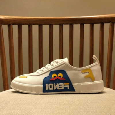 Fendi 2019 Mens Canvas Sneakers - 펜디 2019 남성용 캔버스 스니커즈 FENS0214,Size(240 - 270).화이트