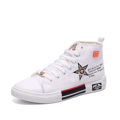 Versace 2019 Mens Canvas Sneakers - 베르사체 2019 남성용 캔버스 스니커즈 VERS0203,Size (240 - 270).화이트