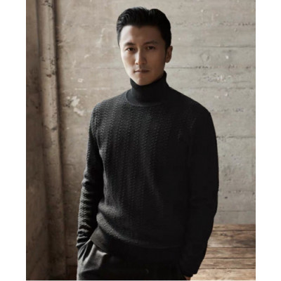 Zegna 2019 Mens Basic Turtle-neck Sweater - 제냐 2019 남성 베이직  터틀넥 스웨터 Zeg0116x.Size(m - 3xl).블랙