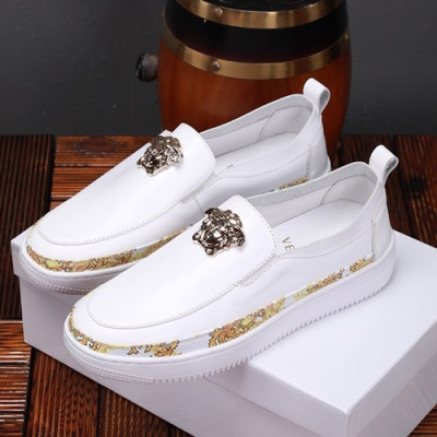 Versace  2019 Mens Leather Slip On - 베르사체 2019 남성용 레더 슬립온 VERS0222,Size(240 - 270).화이트