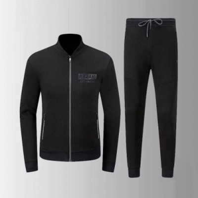 Emporio Armani 2019 Mens Cotton Training Clothes&Pants - 알마니 2019 남성 코튼 트레이닝복&팬츠 Arm0337x.Size(m - 3xl).블랙