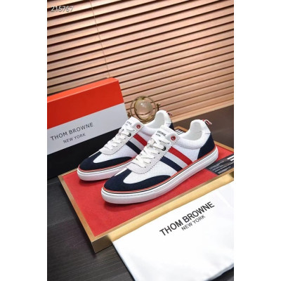 Thom Brown 2023 Mens Canvas Sneakers - 톰브라운 2023 남성용 캔버스 스니커즈 THOMS0016,Size(240 - 275).화이트