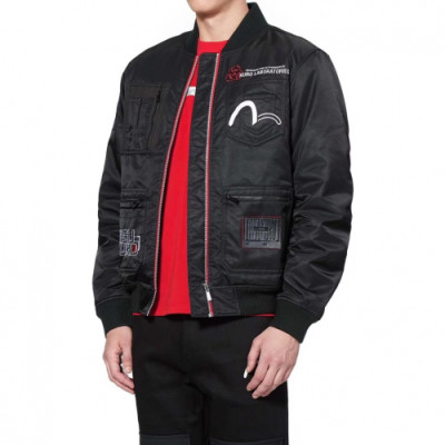 Evisu Mens Embroidery Evisukuro Casual Down Jacket - 에비수 2019 남성 자수 갈매기 캐쥬얼 솜옷 자켓 Evi12x