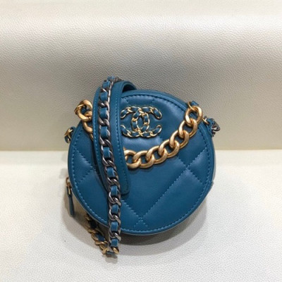 Chanel 2019 Women Mini Cross Bag,12cm - 샤넬 2019 여성용 미니 크로스백 CHAB1277, 12cm,블루