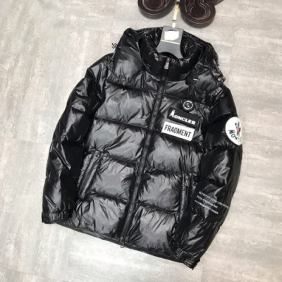 Moncler 2019 Mens Patch Logo Modern Goose Down Padding - 몽클레어 2019 남성 패치 로고 모던 구스다운 패딩 Moc0925x.Size(m - 3xl).블랙