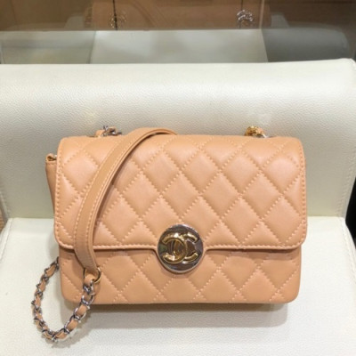 Chanel 2019 Women Small Chain Shoulder Cross Bag,18.5cm - 샤넬 2019 여성용 스몰 체인 숄더 크로스백 CHAB1296, 18.5cm,핑크