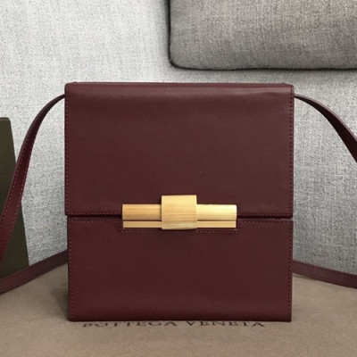 Bottega Veneta 2019 Daisey Leather Shoulder Bag,19cm - 보테가 베네타 2019 데이지 레더 여성용 숄더백 577038,BVB0421,19cm,와인