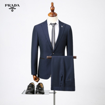 Prada 2019 Mens Business Suit Jacket&Pans - 프라다 2019 남성 비지니스 슈트 자켓&슬랙스 Pra0774x.Size(m - 3xl).네이비