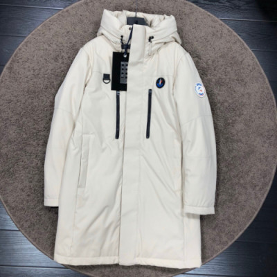 Moncler 2019 Mens Patch Logo Modern Duck Down Long Jakcet - 몽클레어 2019 남성 패치 로고 모던 덕다운 롱자켓 Moc0942x.Size(m - 3xl).아이보리