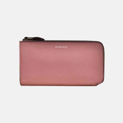 Burberry 2019 Ladies Leather Wallet - 버버리 2019 여성용 레더 장지갑 BURW0091.Size(20CM).핑크