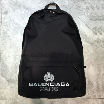 Balenciaga 2019 Nylon Back Pack,36CM - 발렌시아가 2019 남여공용 나일론 백팩,BGB0477,36CM,블랙