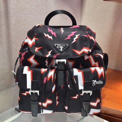 Prada 2019 Nylon Back Pack,28CM - 프라다 2019 남여공용 나일론 백팩 1BZ677-1,28CM,블랙