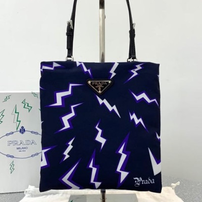 Prada 2019  Tote Shoulder Shopper Bag,20cm - 프라다 2019 여성용 토트 숄더 쇼퍼백 ,PRAB0091,20cm,네이비