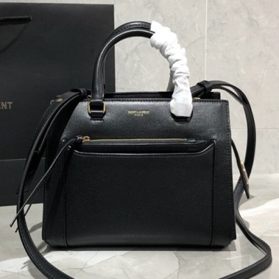 Saint Laurent 2019 East Side Leather Tote Shoulder Bag,23cm - 입생로랑 2019 이스트 사이드 레더 토트 숄더백 554116, SLB0511,23cm,블랙