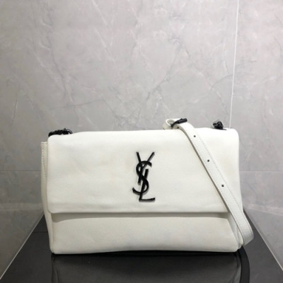 Saint Laurent 2019 Leather Shoulder Bag,26cm - 입생로랑 2019 레더 숄더백 8820, SLB0515,26cm,화이트