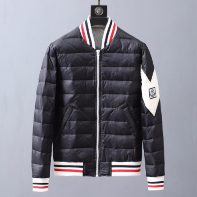 Moncler 2019 Mens Patch Logo Casual Down Jacket - 몽클레어 2019 남성 패치 로고 캐쥬얼 다운 자켓 Moc0985x.Size(m - 3xl).블랙