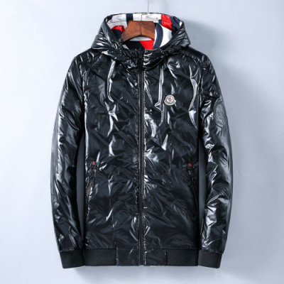 Moncler 2019 Mens Patch Logo Casual Down Jacket - 몽클레어 2019 남성 패치 로고 캐쥬얼 다운 양면 자켓 Moc01002x.Size(m - 3xl).블랙